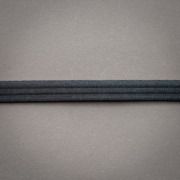 Bretelle élastique fantaisie 10mm (ref.2748.10) noir (100m)