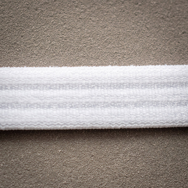 Bretelle élastique fantaisie 10mm (ref.2748.10) blanc (100m)